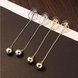 Wholesale Punk Style Big Metal Beads Earrings Long Drop Earrings Women Party Statement Hanging Dangle Earrings Fashion Jewelry VGE062 0 small