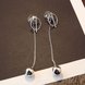 Wholesale Punk Style Big Metal Beads Earrings Long Drop Earrings Women Party Statement Hanging Dangle Earrings Fashion Jewelry VGE062 2 small