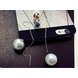 Wholesale Long Tassel Simulated Pearl Drop Earrings  For Women Classic  Ball Earrings Fashion Jewelry  VGE066 1 small