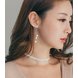 Wholesale New Fashion Hyperbole Temperament Elegant Long Drop Earrings for Women Female Tassel Simulated Pearl Pendant Earrings VGE072 4 small