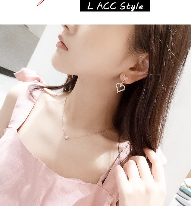 Wholesale Charmsmic Pearl Heart Dangle Earrings For Women Geometric Drop Earrings New Korean Fashio Lady Wedding Jewelry 2020 VGE074 1