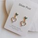 Wholesale Charmsmic Pearl Heart Dangle Earrings For Women Geometric Drop Earrings New Korean Fashio Lady Wedding Jewelry 2020 VGE074 3 small