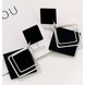 Wholesale Geometric Square Earrings for Women Hanging Dangle Earrings Gold Black Color Fashion Statement Earrings Female Jewelry VGE076 2 small