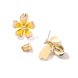 Wholesale 2020 Cute New Flower Bee Asymmetric Earrings Zircon Earrings Fashion Jewelry Punk Stud Earrings for Women Girls Gift VGE078 4 small