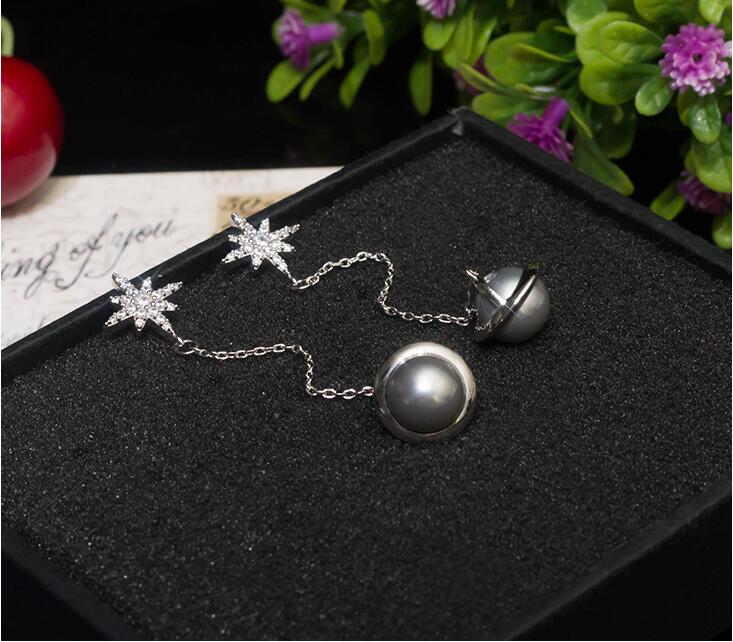 Wholesale Shiny  Snowflake star earrings  Long Tassel Dangle Earrings for Women Statement Earrings Jewelry Gifts VGE079 0