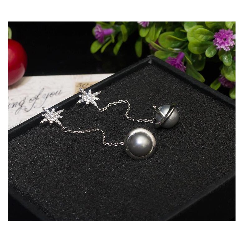 Wholesale Shiny  Snowflake star earrings  Long Tassel Dangle Earrings for Women Statement Earrings Jewelry Gifts VGE079 0