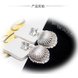 Wholesale Dominated 2020 metal shell design exquisite shining crystal Fashion temperament contracted pearl Drop earrings  VGE080 2 small