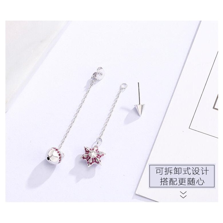 Wholesale Crystal Vintage Star Women Dangle Earrings Asymmetric Star Girl With Long Earrings For Women Drops Earrings Tassel Earrings VGE084 1