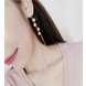 Wholesale Luxury Round Zircon Long Drop Earrings with Silver Color Tassel Korean Wedding Earring for Women Party Jewelry VGE091 2 small