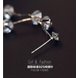Wholesale Luxury Round Zircon Long Drop Earrings with Silver Color Tassel Korean Wedding Earring for Women Party Jewelry VGE091 4 small