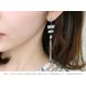 Wholesale Women's Earrings Hanging Rectangular Zircon Tassel Earrings Fashion Charm Banquet Engagement Earrings VGE092 0 small