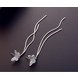 Wholesale Long Tassel Butterfly Drop Earrings Silver Color 2020 Fashion Hanging Women Earrings Summer Jewelry Girls GIfts VGE093 4 small