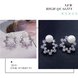 Wholesale Fashion Cute Exquisite Flower Stud Pearl Crystal Earings White Zircon For Women Jewelry Wedding Party Gifts  VGE094 1 small