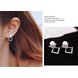 Wholesale Korean Geometric Metal Simulation Pearl Earrings Temperament Square Metal Stud Earrings Simple Classic Women's Jewelry VGE096 2 small