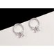 Wholesale 2020 New hot fashion high-quality zircon bow  stud earrings silver needle earrings party jewelry VGE097 1 small
