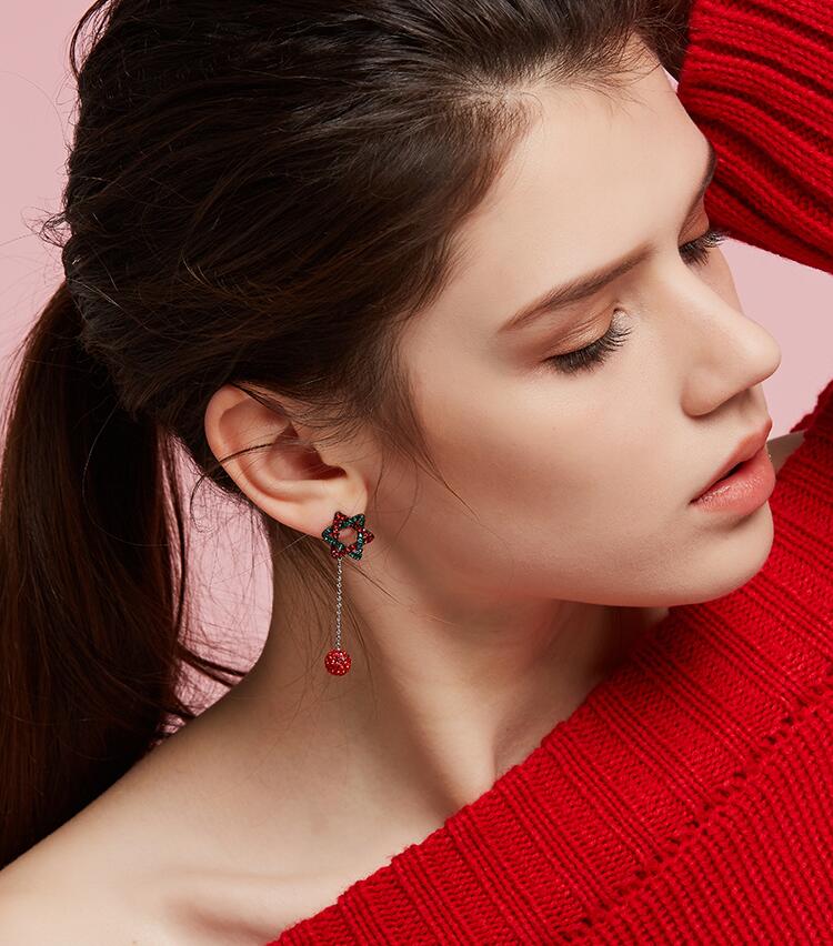 Wholesale New Arrival Fashion Trendy Dangle Bowknot ball tassel earrings Simple Korean Jewelry Female Long Pendant Eardrop VGE102 2