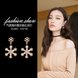 Wholesale New Fashion For Women Snowflake Earrings and Silver Color Women's Engagement Jewelry Earring Gift VGE104 0 small