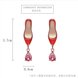 Wholesale New Jewelry High Quality Red High Heels Female Crystal Pendant Earrings Hollow Earrings Korean Jewelry Glass Copper Earrings VGE111 0 small