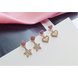 Wholesale 2020 Korean New Fashion Exquisite Star heart Pearl Earrings Simple Small Earrings Elegant Women's Versatile Jewelry VGE112 0 small