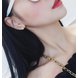 Wholesale Trendy Crystal Heart Women Dangle Earrings Asymmetric Metal Love Earrings For Women Drops Earrings  VGE113 4 small