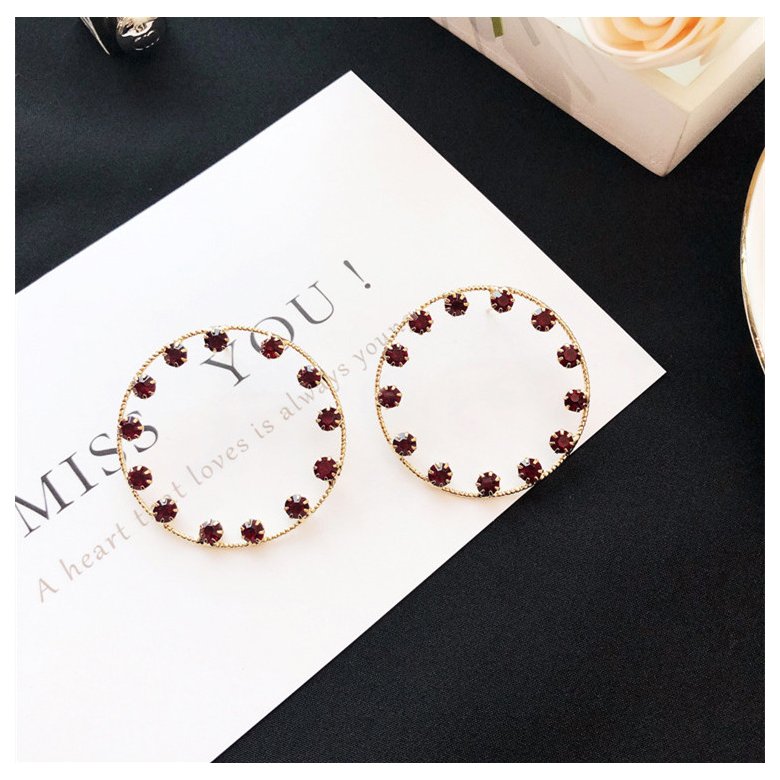 Wholesale New Hot Selling Colorful Hoop Earrings For Women Girl Statement Ear Jewelry Round Circle  Gift Jewelry VGE116 0