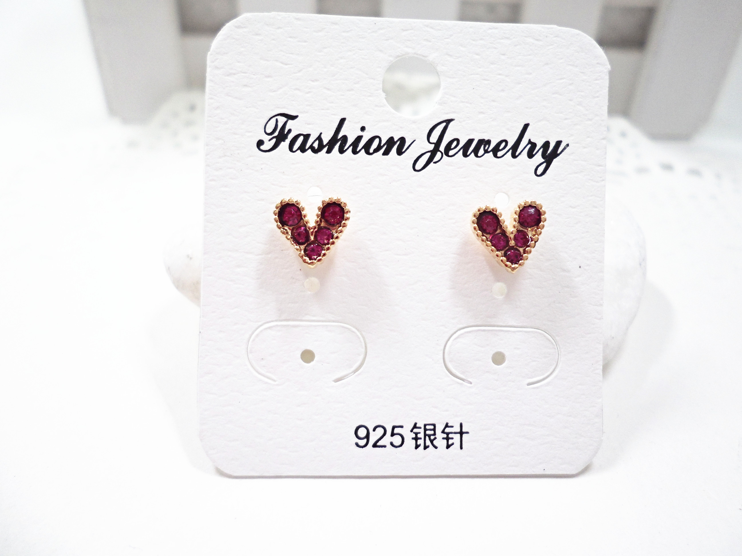 Wholesale Love Heart Long Earrings Tassel Chain Earrings red Heart Dangle Earrings For Women Fashion Jewelry VGE117 4