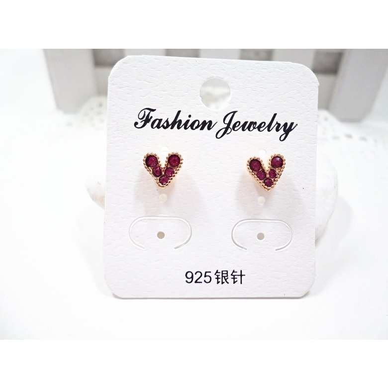 Wholesale Love Heart Long Earrings Tassel Chain Earrings red Heart Dangle Earrings For Women Fashion Jewelry VGE117 4