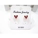 Wholesale Love Heart Long Earrings Tassel Chain Earrings red Heart Dangle Earrings For Women Fashion Jewelry VGE117 4 small