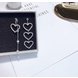 Wholesale Girl Heart-shaped Asymmetric Earrings Simple Rhinestone Pearl Chain Earrings Jewelry  Long Earrings VGE118 0 small