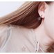 Wholesale Love Heart Earrings Sweet Pink Gifts for Women Girlfriend Girls Shine Sequins Imitation Rhinestone Korean Style Daily Ear Stud VGE119 3 small