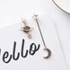 Wholesale Fashion Moon star tassel earrings asymmetric stud earrings woman contracted temperament astronauts earrings for women jewelry VGE120 1 small