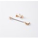 Wholesale Fashion Moon star tassel earrings asymmetric stud earrings woman contracted temperament astronauts earrings for women jewelry VGE120 4 small