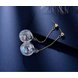 Wholesale New Fashion Women Transparent Glass Long Water Ball Dangle Earrings For Girls Drop Earrings Party Jewelry Accessories VGE124 2 small