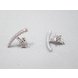 Wholesale Fashion silver color Earrings for Women Luxury zircon Symmetrical Curved  Star Tassel  Earring Jewelry VGE128 0 small