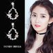 Wholesale New Cute Sweet Heart Zircon Flower Circle Stud Earrings For Women Fashion Delicate Jewelry VGE129 1 small