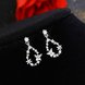 Wholesale New Cute Sweet Heart Zircon Flower Circle Stud Earrings For Women Fashion Delicate Jewelry VGE129 4 small