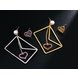 Wholesale Heart envelope Long Drop Earrings For women crystal Geometric dangling Earring wedding Jewelry VGE131 3 small
