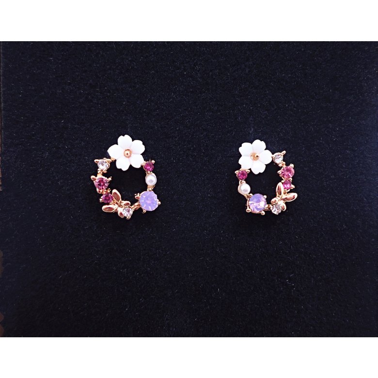 Wholesale Korean Style Shell Flower Delicate Zircon Long Dangle Earrings For Women Temperament Jewelry VGE132 1