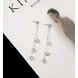 Wholesale  New arrival zircon love tassel pendant earrings Korean fashion earrings light luxury gift statement earrings for women VGE133 3 small