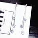Wholesale  New arrival zircon love tassel pendant earrings Korean fashion earrings light luxury gift statement earrings for women VGE133 4 small