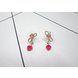 Wholesale Bowknot Heart Earrings for Women Girl Elegant Gold Color Alloy Shiny crystal Earrings Wedding Jewelry VGE135 3 small