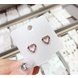 Wholesale Cute Tiny Flower Circle Wreath Love Heart Earrings for Women Water Drop Rhinestone Pendant Accessories Earring VGE137 3 small