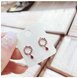 Wholesale Cute Tiny Flower Circle Wreath Love roundness Earrings for Women Water Drop Rhinestone Pendant Accessories Earring VGE138 4 small