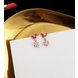 Wholesale Fashion Creative Butterfly Flowers Crystal Dangle Earrings for Women Rose Gold Zircon Sweet ball Drop Earring Jewelry Gift VGE139 2 small