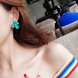Wholesale New Style Spray Paint Big Flower Stud Earrings For Women Fashion Summer Accessories Elegant Sweet Brinco VGE141 0 small