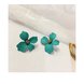 Wholesale New Style Spray Paint Big Flower Stud Earrings For Women Fashion Summer Accessories Elegant Sweet Brinco VGE141 1 small