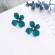 Wholesale New Style Spray Paint Big Flower Stud Earrings For Women Fashion Summer Accessories Elegant Sweet Brinco VGE141 2 small