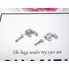 Wholesale New Punk style Gun Stud Earrings Silver Plated Women Pistol Earring Unisex Jewelry VGE143 0 small