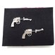 Wholesale New Punk style Gun Stud Earrings Silver Plated Women Pistol Earring Unisex Jewelry VGE143 1 small