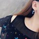 Wholesale Little Dolphin crytal Ear Studs Earrings For Women Cute Little Animals Marine Organism Fine Jewelry Unique Earring VGE147 0 small